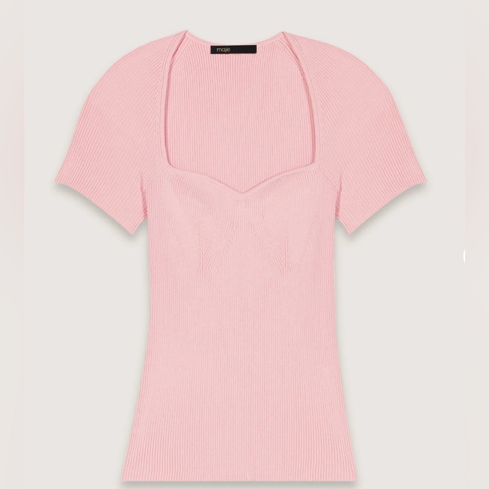 Maje Rib Pink top